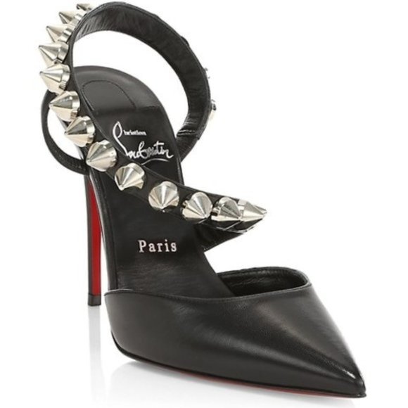 Christian Louboutin Shoes - Christian Louboutin Spikita 100 Slingback Stiletto Heeled Pumps